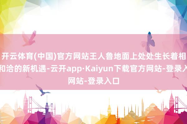 开云体育(中国)官方网站王人鲁地面上处处生长着相易和洽的新机遇-云开app·Kaiyun下载官方网站-登录入口