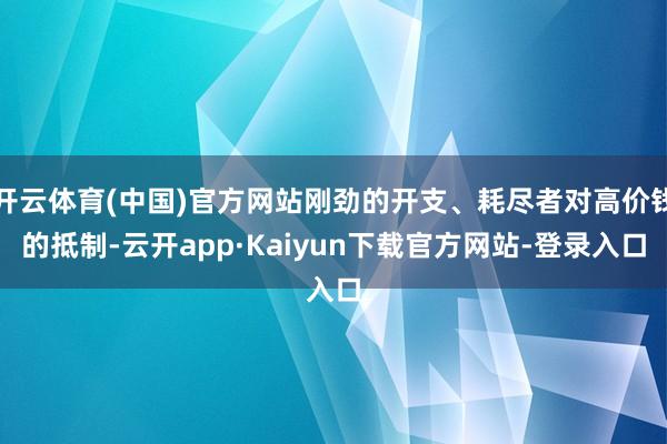 开云体育(中国)官方网站刚劲的开支、耗尽者对高价钱的抵制-云开app·Kaiyun下载官方网站-登录入口