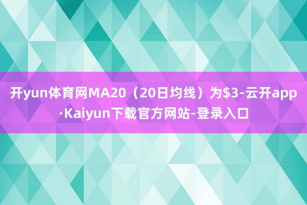 开yun体育网MA20（20日均线）为$3-云开app·Kaiyun下载官方网站-登录入口