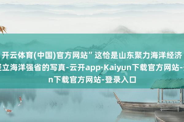 开云体育(中国)官方网站”这恰是山东聚力海洋经济、加速竖立海洋强省的写真-云开app·Kaiyun下载官方网站-登录入口