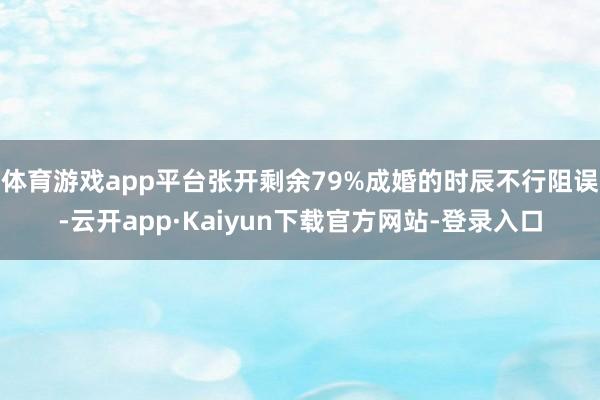 体育游戏app平台张开剩余79%成婚的时辰不行阻误-云开app·Kaiyun下载官方网站-登录入口